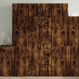 VidaXL Dulap &icirc;nalt, stejar fumuriu, 70x42,5x185 cm, lemn prelucrat