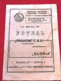 Program meci fotbal PRAHOVA CSU PLOIESTI - GLORIA BUZAU (18.10.1987)