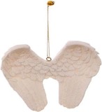 Decoratiune suspendata aripi de inger Puckator, rasina, 8 x 8 x 2 cm