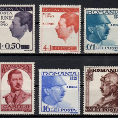Romania 1940, LP.139 - Carol II - 10 ani de domnie, MNH/MH (vezi descrierea)