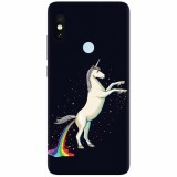 Husa silicon pentru Xiaomi Mi A2, Unicorn Shitting Rainbows