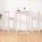 vidaXL Scaune de bar, 2 buc., alb,40x41,5x112 cm, lemn masiv de pin 822143