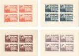 Romania, LP 166a/1945, Fundatia Carol I, in blocuri de 4, MNH