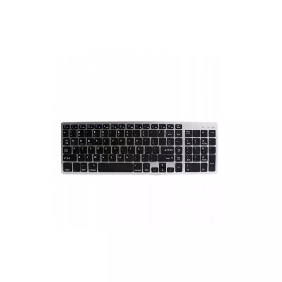 Tastatura universala ultrasubtire, BK348, Gonga&amp;reg; Negru/Argintiu foto
