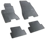 Set covorase auto din cauciuc Nissan X-Trail II 2008-2013, presuri BestAutoVest, negre, 4 buc.