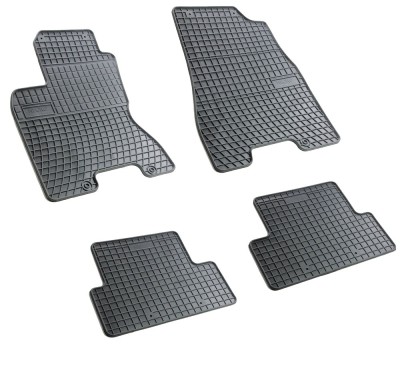 Set covorase auto din cauciuc Nissan X-Trail II 2008-2013, presuri BestAutoVest, negre, 4 buc. foto