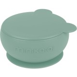 Minikoioi Bowl River Green bol din silicon cu ventuză 1 buc