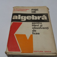 Algebra. Fise de algebra pentru elevi. 1976 RM4