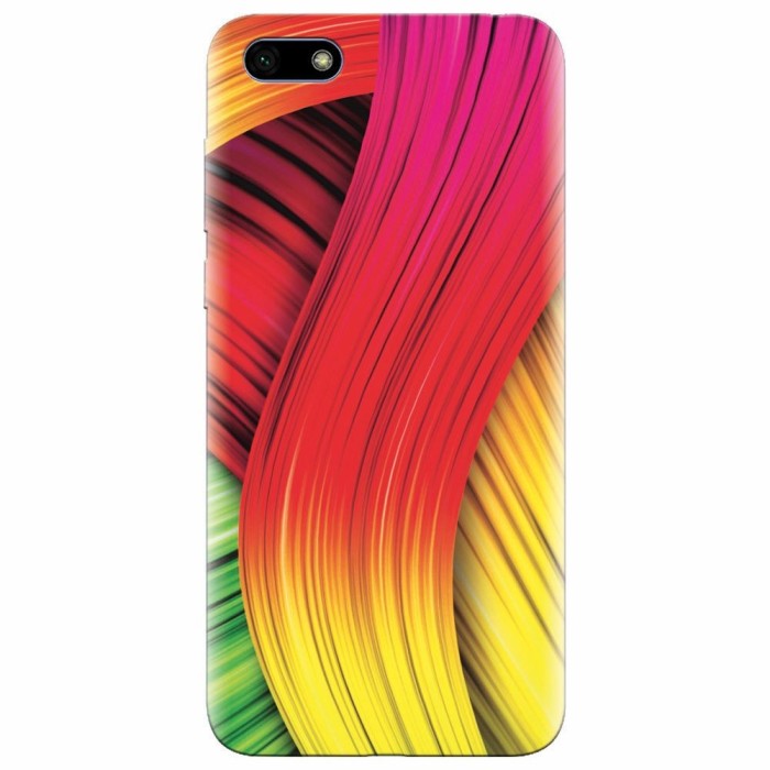 Husa silicon pentru Huawei Y5 Prime 2018, Colorful Abstract