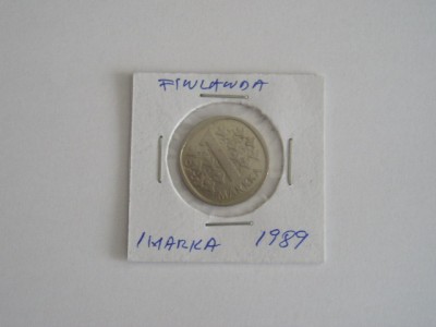 C50 - Moneda foarte veche - Finlanda ante euro - 1 markka - 1989 foto