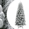 VidaXL Brad de Crăciun artificial cu zăpadă pufoasă, 210 cm, PVC&amp;PE