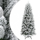 VidaXL Brad de Crăciun artificial cu zăpadă pufoasă, 210 cm, PVC&amp;PE
