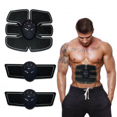 Aparat fitness cu electrostimulare pentru abdomen si brate foto