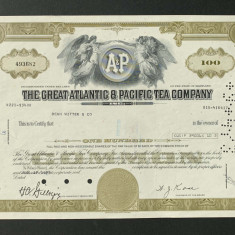 The Great Atlantic & Pacific Tea Company - Actiuni - New York - 1973