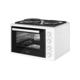 Cuptor electric ECG ETH 3502W, 35 litri, 1400 W, 2 plite, iluminare interioara, 90-250&deg;C, alb