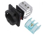 Separator-&icirc;ntrerupător Poli: 3 pe panou 25A IP65 din faţă, Siemens