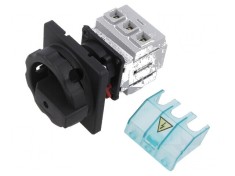 Separator-&icirc;ntrerupător Poli: 3 pe panou 25A IP65 din faţă
