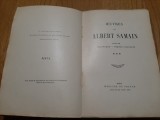 ALBERT SAMAIN - Oeuvre - Conts - Polypheme - Poemes Inacheves -Paris, 1920, 290p, Alta editura