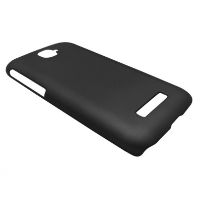 Husa tip capac plastic cauciucat neagra pentru Alcatel One Touch Pop C7 Single Sim (OT-7040A, 7040F, 7041X) / Dual Sim (OT-7040D, 7041D, 7040E) foto