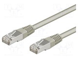 Cabluri patch SF/UTP 5e litat CCA PVC gri 0,25m 26AWG Goobay