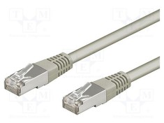 Cabluri patch SF/UTP 5e litat CCA PVC gri 0,25m 26AWG Goobay