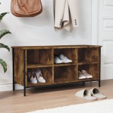 VidaXL Pantofar, stejar fumuriu, 100x35x50 cm, lemn prelucrat