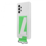 Galaxy A53 (5G); Silicone Cover with Strap; White &quot;EF-GA536TWEGWW&quot;, Alb, Silicon, Samsung