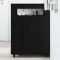 vidaXL Dulap de baie &icirc;ngust Stejar negru 65 x 23 x 87 cm Lemn compozit 869072