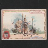 Reclama Litografie &ldquo;Weltausstellung Paris 1900 - Intrarea Concordienplatz&rdquo; 1900