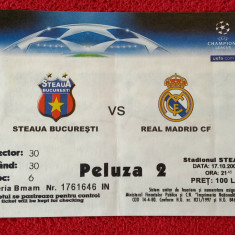 Bilet meci fotbal STEAUA BUCURESTI - REAL MADRID (Champions League 17.10.2006)