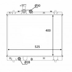 Radiator racire Suzuki Swift (Fz/Nz), 10.2010-2017 Motor 1, 2 69kw Cv Manuala, Swift Sport Motor 1, 6 100kw Cv Manuala/Automata Benzina, tip climatiz
