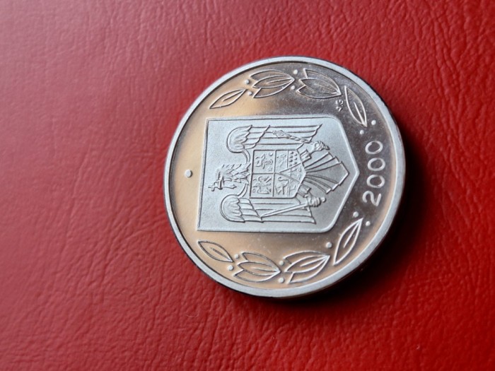 Romania 500 lei 2000 PROOF