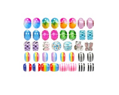 Set confectionare bratari si coliere, 130 elemente, MalPlay 109896 foto