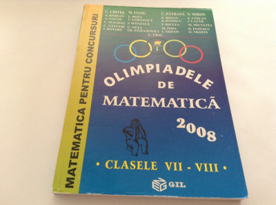 Olimpiadele de matematica 2008 Clasele 7-8 - C. Chites, M. Fianu--P8 foto