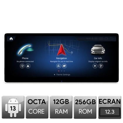 Navigatie Mercedes CLS W218 2015-2018 NTG5, Android, Octa Core, 12+256, 12.3&quot;, Qled 2K 2400x900, Qualcomm 680 CarStore Technology