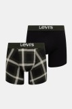 Levi&#039;s boxeri 2-pack culoarea verde, 37149-1185