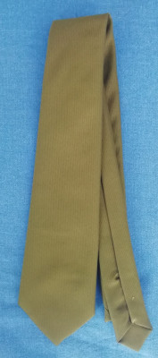 M5 - 11 - Cravata tip militar - culoare kaki - piesa de colectie foto