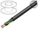 Cablu electric YKY 4G10mm&sup2; PVC negru 100m, Elektrokabel