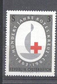 Austria &amp;Ouml;sterreich 1963 Red Cross, MNH S.449 foto