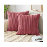 Set 2 Huse de perna pentru canapea EMEMA 40x40cm, roz - RESIGILAT