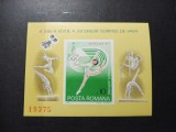 Romania 1980 - Olimpiada de vara Moscova - colita nedantelata - LP 1013 (T195)