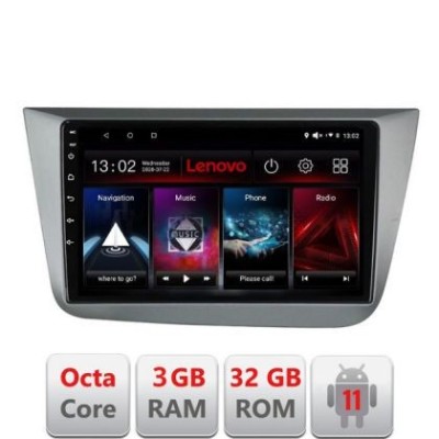 Navigatie Seat Leon 2005-2012 D-leon05 Octa Core cu Android Radio Bluetooth Internet GPS WIFI DSP 3+32 GB 4G ki LENOVO LITE CarStore Technology foto
