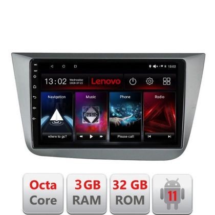 Navigatie Seat Leon 2005-2012 D-leon05 Octa Core cu Android Radio Bluetooth Internet GPS WIFI DSP 3+32 GB 4G ki LENOVO LITE CarStore Technology