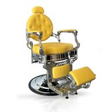 Cumpara ieftin Scaun frizerie - MENOSER - Orlando - Galben