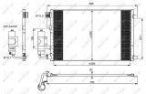 NRF 35973 EASY FIT Condensator, climatizare