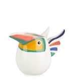 Cumpara ieftin Vaza flori ceramica multicolora Toucan 18,7x10x13h