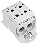 Clema de derivatie dubla Cu-Al 95 70mmp cu pin 1P gri Schrack IKA21416