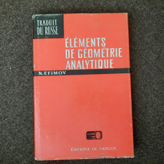 Elements de Geometrie Analytique – N. Efimov