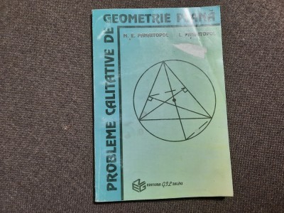 PROBLEME CALITATIVE DE GEOMETRIE PLANA L.PANAITOPOL RF20/2 foto