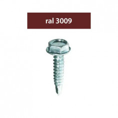 Suruburi Perforatoare Ral3009-Rosu 4.8X28Mm, 250/Set